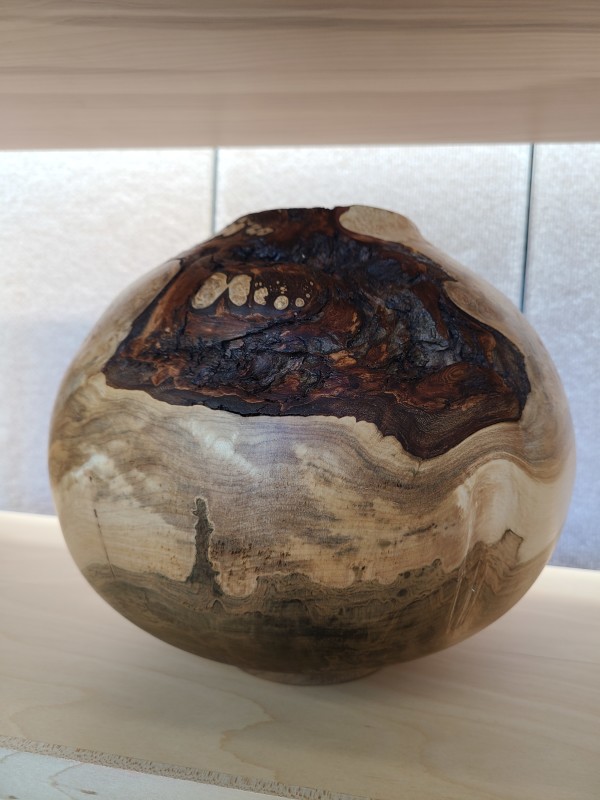 Map of the world / Maple Burl #035 by Bill Neville