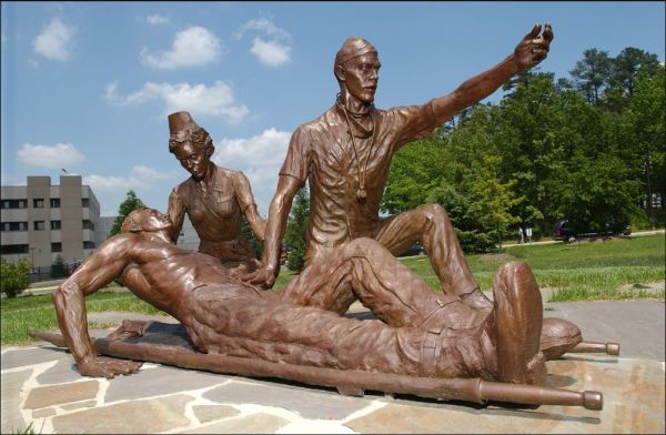 65th Commemorative Statue Group by Stephen Smith