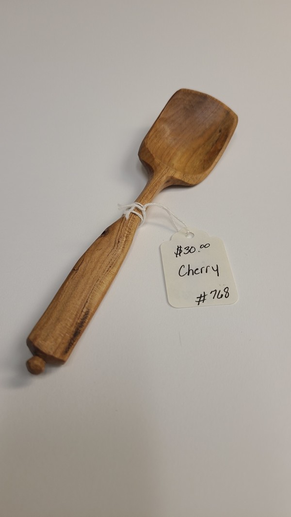 Cherry Wood Spoon #768 by Tad Kepley
