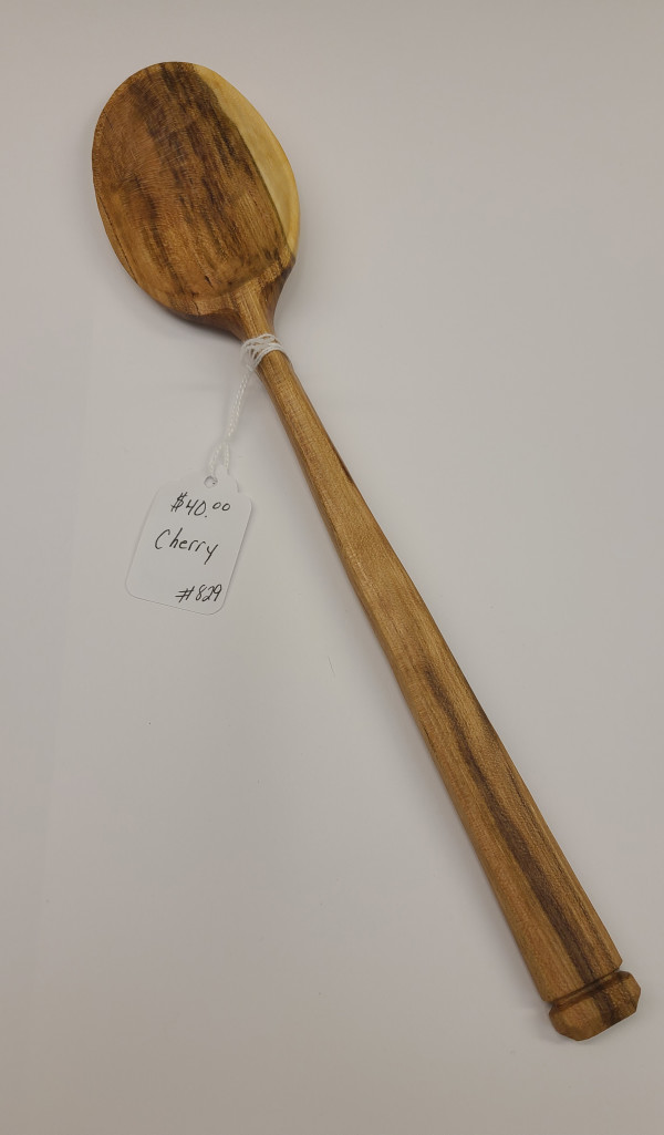 Cherry Wood Cooking Spoon #829 by Tad Kepley