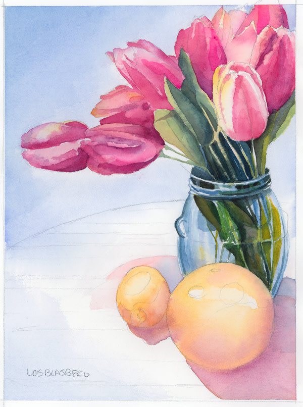 Citrus & Tulip by Lois Blasberg