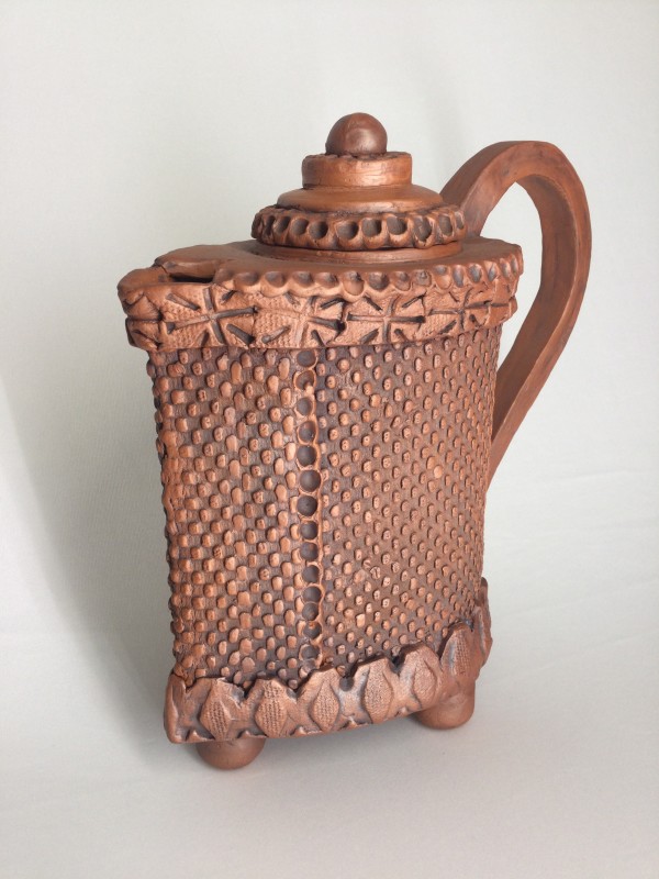 Textured Earthenware Teapot by Sylvia "Skip" Cunningham