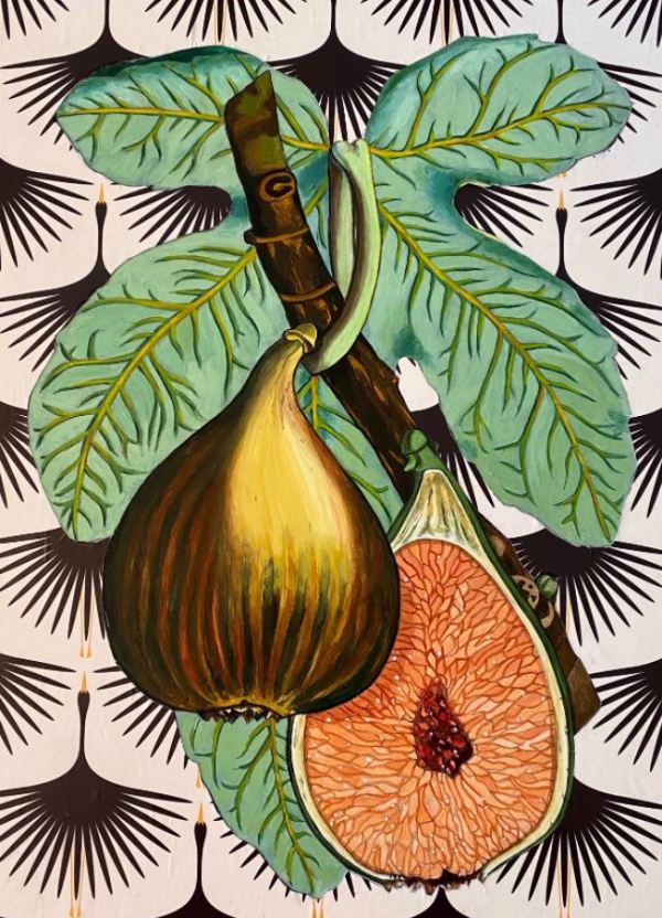 Figs with Cranes by Jennifer Clifton