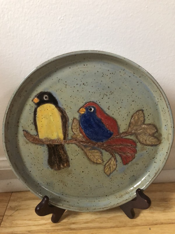 Two Birds Having a Conversation by Rebecca Hennessey