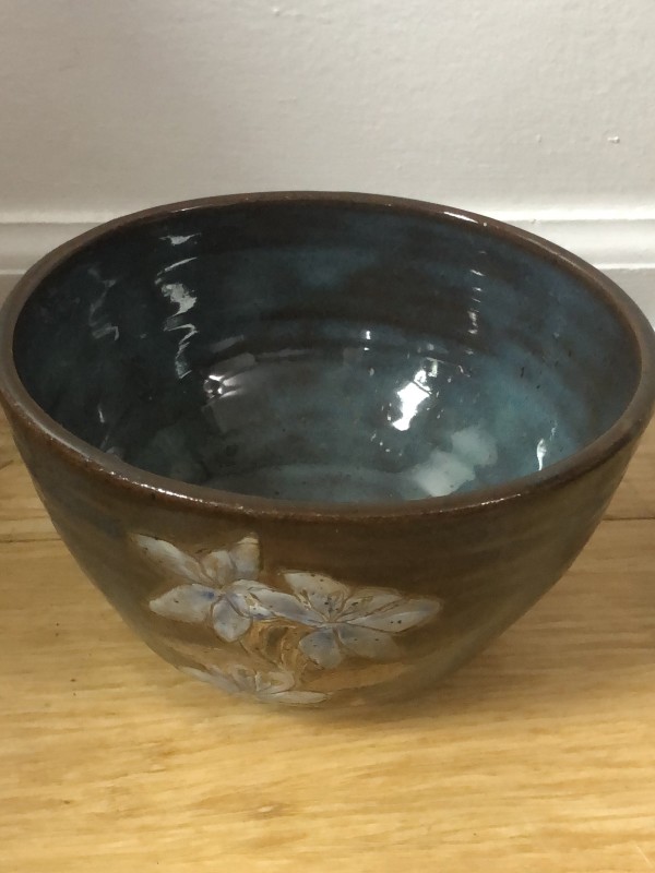 Turquoise Blue Bowl by Rebecca Hennessey
