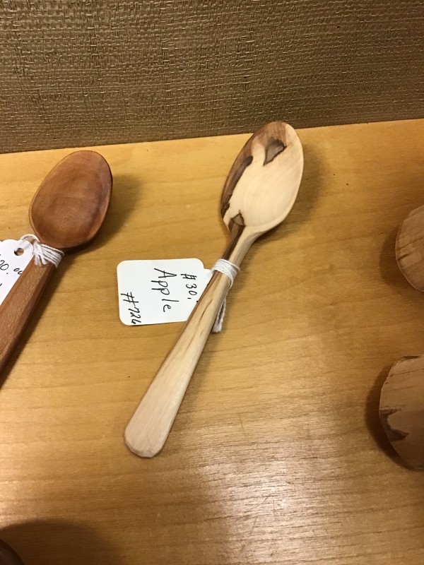Apple Wood Spoon #726 by Tad Kepley