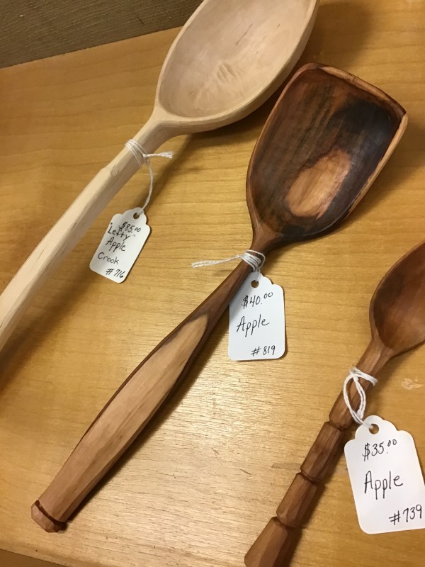 Apple Wood Cooking Spoon #819 by Tad Kepley