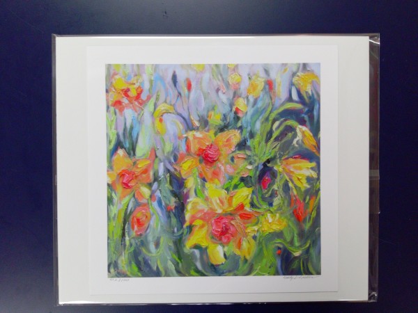 Daffodelic Print 2 by Sally Sutton
