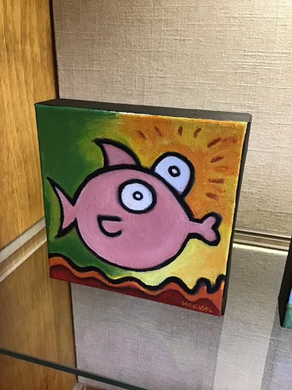 Kissy Pink Fish by Keith Norval