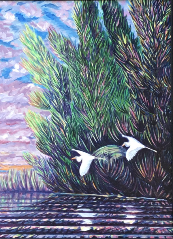 My Egrets by Robert M. Allen