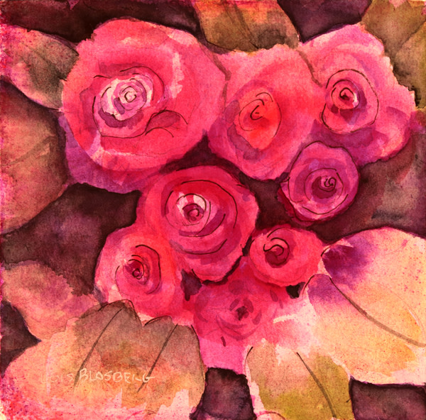 Roses Nocturne by Lois Blasberg