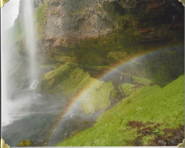 Rainbow at Seljalandsfoss by Norma Longo