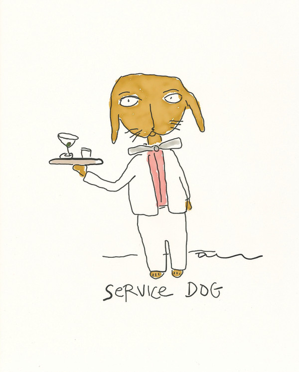 Service Dog by Daniel Wallace
