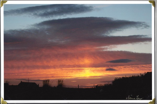 Sunset from Poole Farm, Orkney by Norma Longo