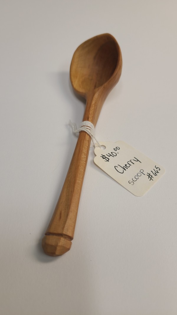 Cherry Wood Scoop #665 by Tad Kepley