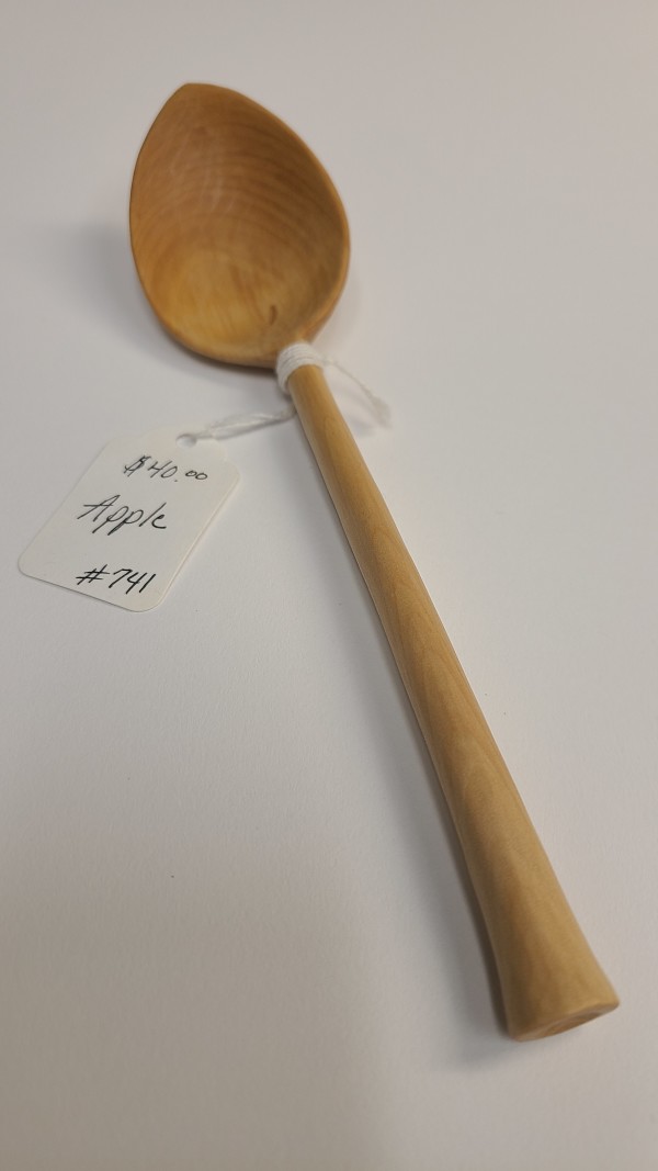 Apple Wood Spoon #741 by Tad Kepley