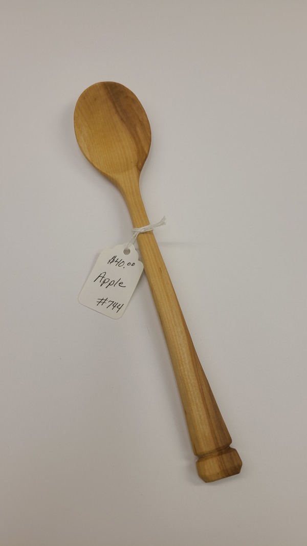Apple Wood Cooking Spoon #744 by Tad Kepley