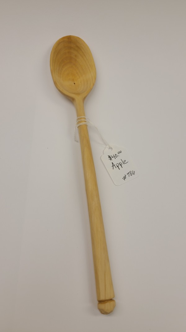 Apple Wood Cooking Spoon #786 by Tad Kepley