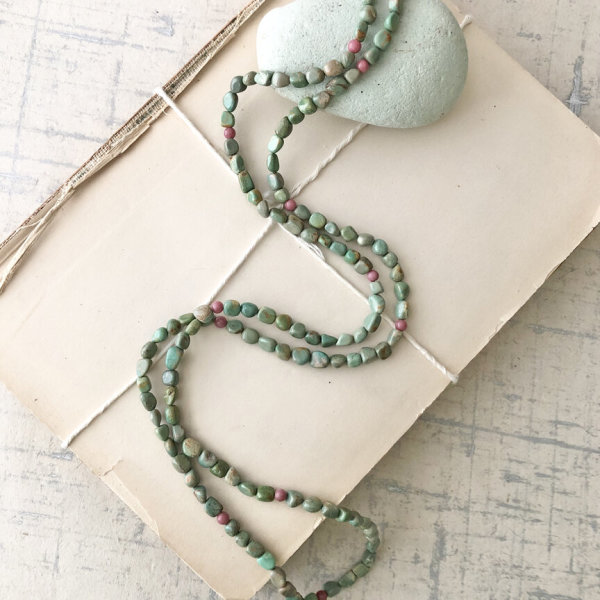 Green Turquoise Necklace by Kayte Price