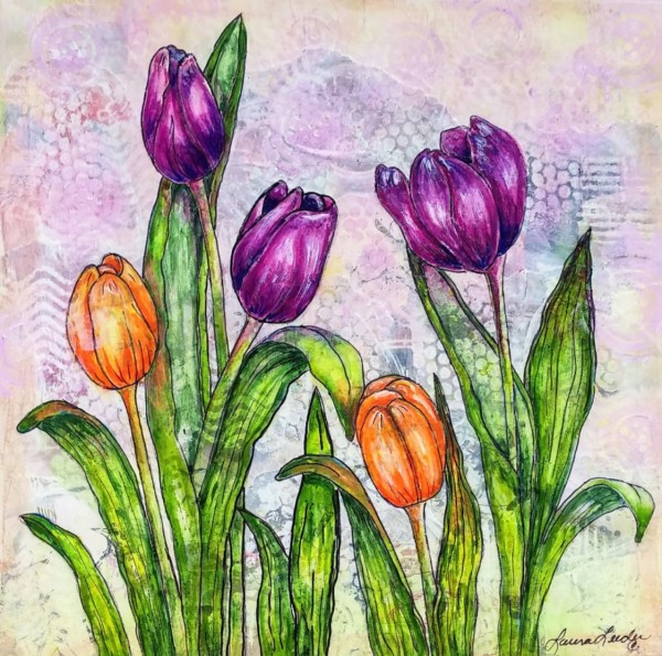 Timeless Spring Tulips by Laura L Leeder