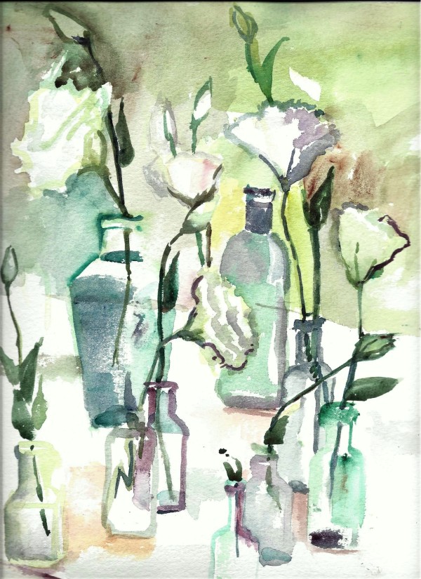Bottles and Flowers