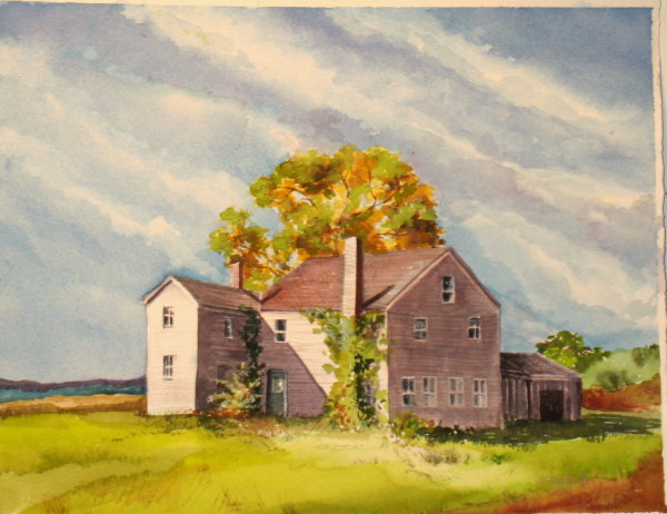 Farmhouse and Tree
