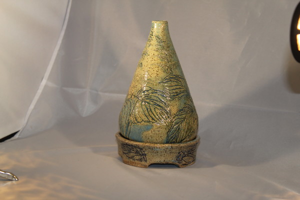 Carved Vase with Base
