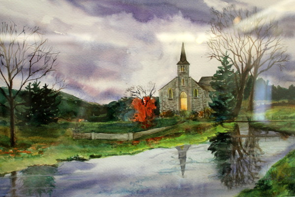 Church and Pond