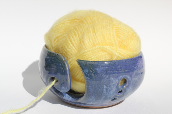 Blue Yarn Bowl