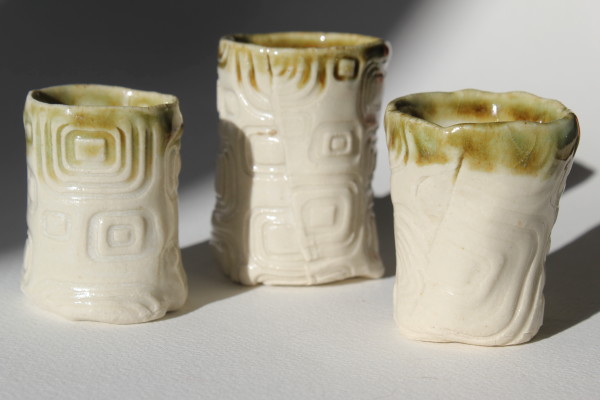 Saki Cups - Green - Set of Three 2