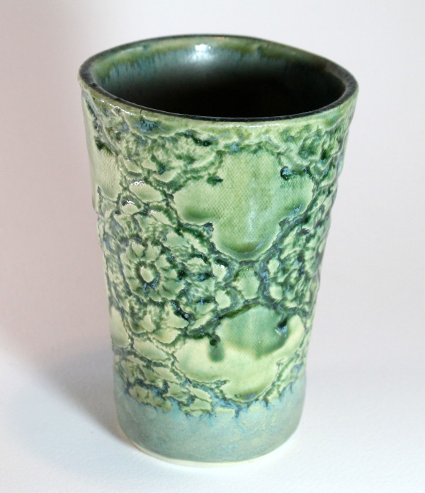 Green Lace Vase