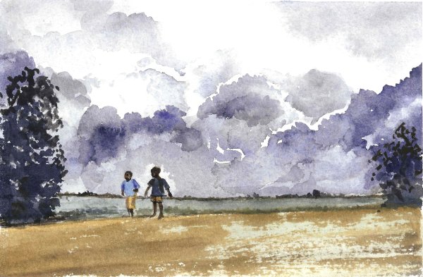 Uganda Series - Boys and Clouds