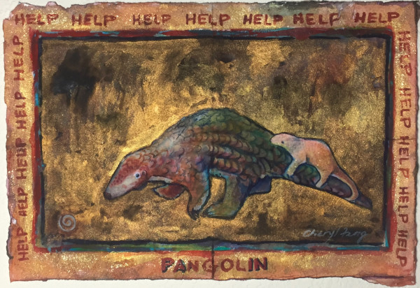 Pangolin Mother by Cheryl Feng