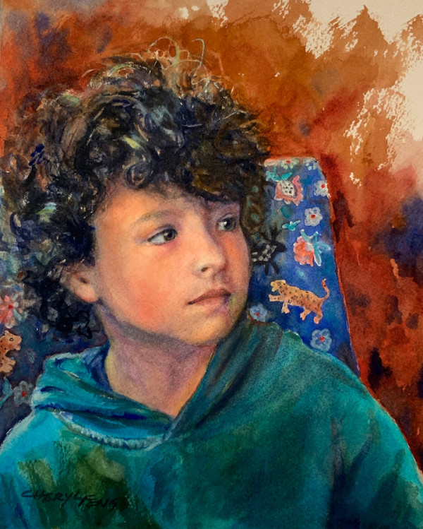 Portrait of a Young Boy by Cheryl Feng