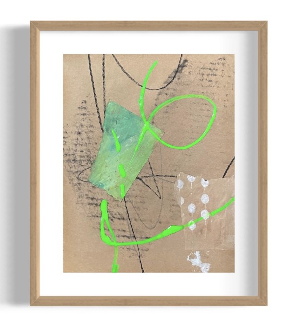 Green Treasure (framed) by Anne Sanger