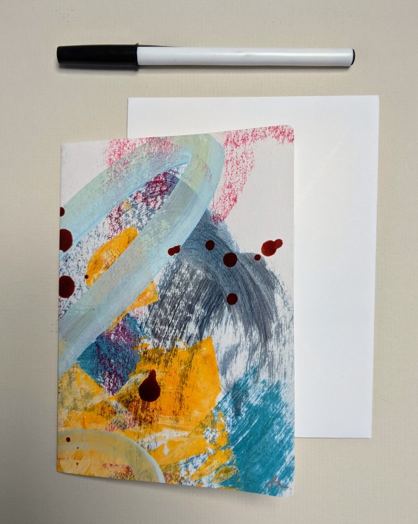 Medium Handpainted Greeting Card with Envelope by Sonya Kleshik