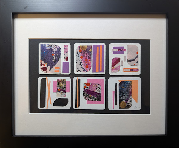 2x3 Mixed Media Cosmic Collage by Sonya Kleshik