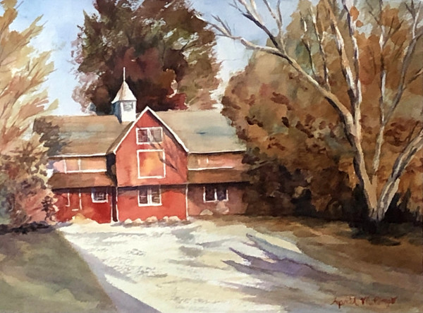 Barn with Cupola by April Rimpo