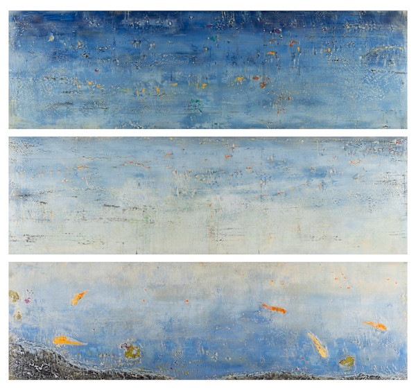 1084 Triptych by Bernard Weston, Image 1.