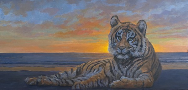 Tiger on the Beach