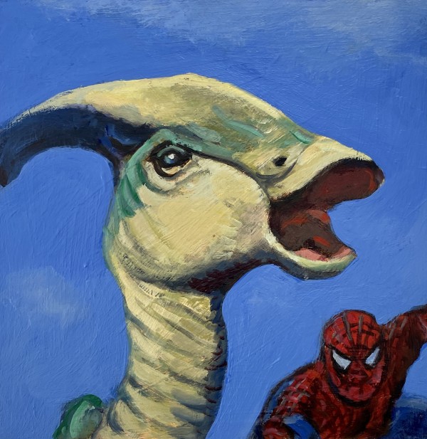 Dinosaur and Spiderman