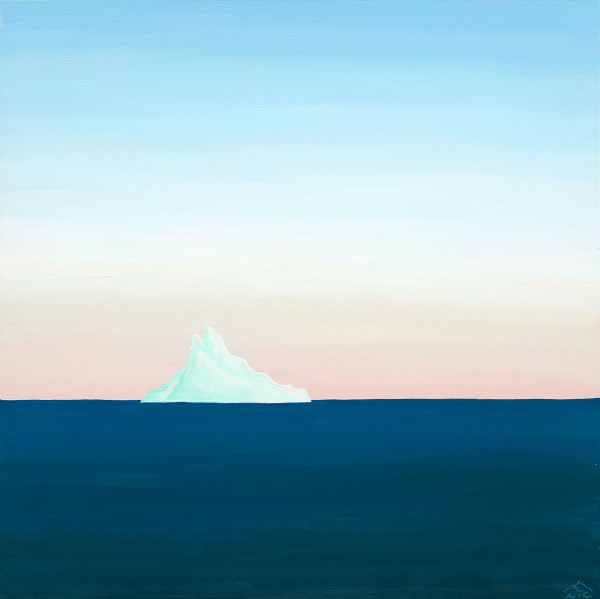 36"x36" Iceberg Near Lions Island Antarctica by Meg O'Hara