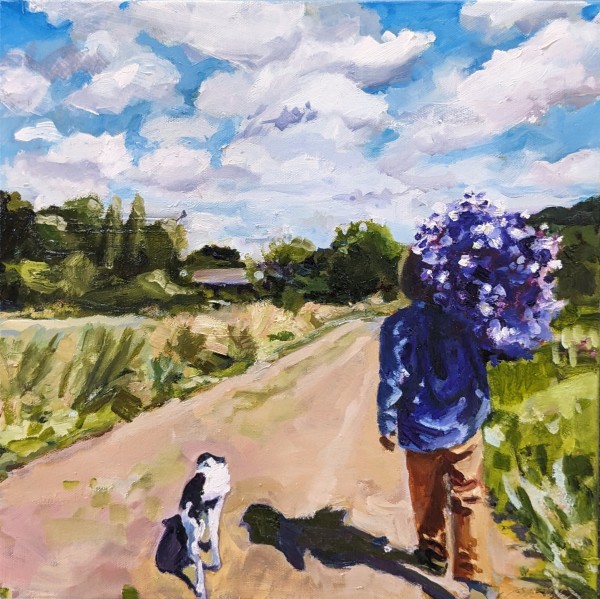 Farmer Dru and Charlie; Bringing in the Harvest;Full Belly Farm, CA by Rachel Catlett