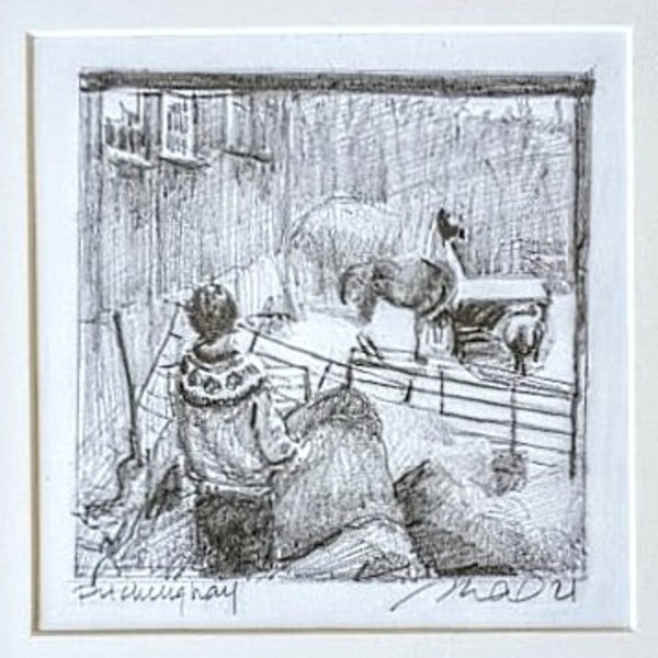 Pitching Hay by Rachel Catlett