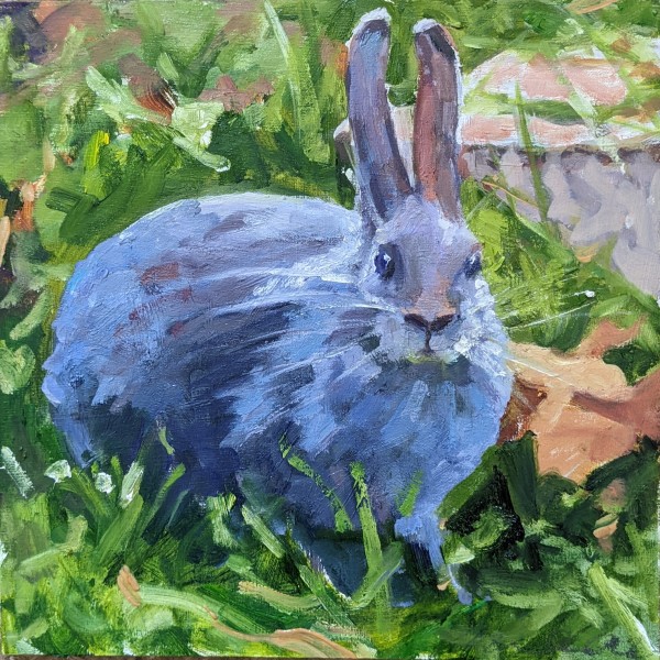 Lilac Rabbit by Rachel Catlett