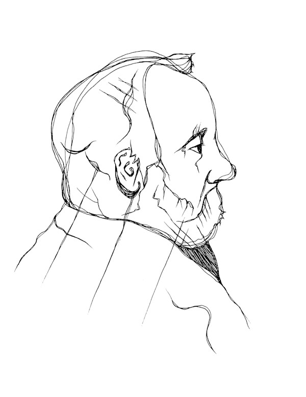 After “Head of Edgar Degas in Profile” by Mary Cassatt (n.d. - 1844-1926) by Jonathan Canady