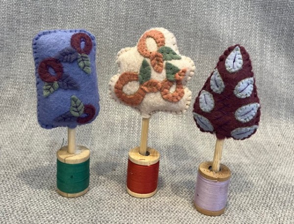 Wool Felt Trees by Christine Shively Benjamin