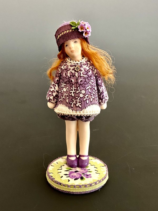 Sweetie Pie / Purple Floral by Stephanie Blythe