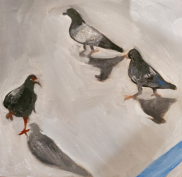 Pigeons 2 by Barbara Pollak-Lewis 