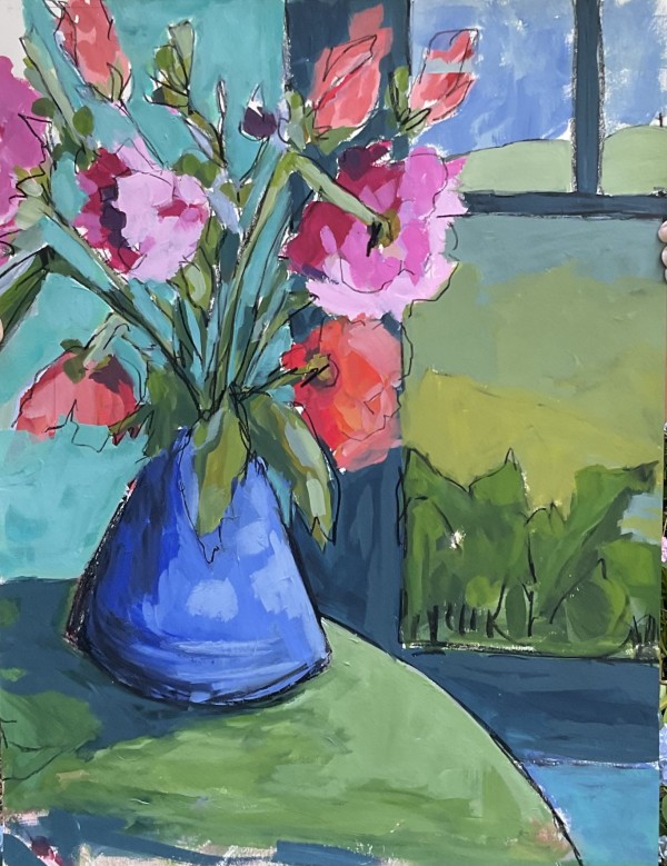 Blue Vase and That View by Beth Murray